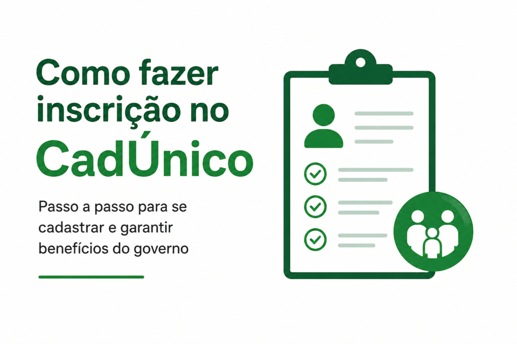 Cadastro Único para Programas Sociais do Governo Federal em fundo azul.